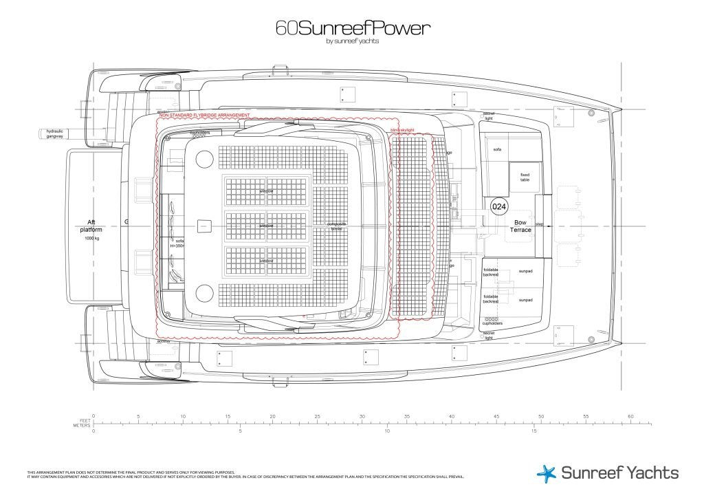 60P14.YD.layout.REV06_page-0004 Blueprint of a 60 Sunreef Power yacht by Sunreef Yachts, showcasing the layout and design details.